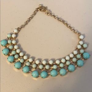 Blue statement necklace